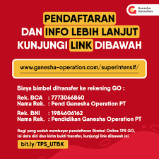 Berikut kami informasikan mengenai biaya bimbel ganesha operation, sebagai berikut ganesha operation, atau yang bisa disebut go, merupakan lembaga bimbel yang didirikan sejak tahun 1984. Ganesha Operation On Twitter Yassshhh Utbk Is Still Comin Dan Program Bimbel Online Super Intensif Tps Utbk Sbmptn Is Still Available Tho