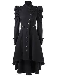 Gothic Vintage Womens Steampunk Victorian Swallow Tail Long Trench Coat Jacket Black Ci180t5use2 Plus Size Autumn Dresses Trench Coats Women Coats For Women