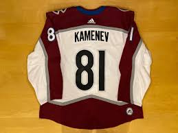 With the mountainous region prone to avalanches, that provided the inspiration for the franchise's new monicker. Colorado Avalanche Game Worn Jerseys 2019 20 Vladislav Kamenev Away Preseason Camp Set Kse Avalanche