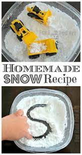 How To Make Homemade Snow Recipe Red Ted Art Make Crafting With Kids Easy Fun Winter Preschool Snow Recipe Winter Activities For Kids