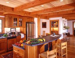 Post And Beam Plans Timber Frame Homes Lake House Kitchen Timber Frame Homes Kitchen Design Small