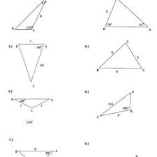Trigonometry worksheets teacher worksheets printable worksheets math resources printables triangle worksheet maze worksheet law of cosines. Law Of Cosine To Figure Area Of A Triangle
