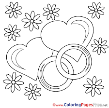 Lord of the rings, a hugely successful epic fantasy series of novels by j.r.r.tolkien, also developed into immensely successful movies are a popular coloring page item. Wedding Rings Coloring Pages Valentine S Day For Free