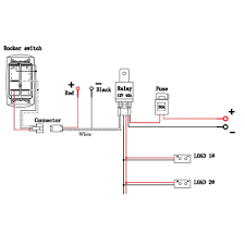 It is helpful to have someone to hold the fixture as you uncap the wires and remove any electrical tape. 12v 40a Car Fog Light Wiring Harness On Off Switch Led Work Light Switch For Off Road Spotlights Switch Relay Kit Wire Aliexpress