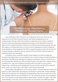 Terrific Dermatology Residency Personal Statement