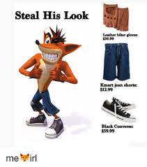 Steal His Look Leather Biker Gloves 3999 Kmart Jean Shorts