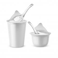 Conjunto de ilustraciones de vectores de vasos de yogur de ...