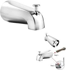 Maybe you would like to learn more about one of these? Buy Sento Slip On Silver Universal Bathroom Tub Spout With Diverter Durable Heavy Duty Metal Bathtub Faucet With Shower Diverter 4 Inches 1 2 Copper Pipe Polished Chrome Online In Hungary B08c2d93x3