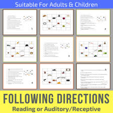 A leader comes forth and relates the instructions. Following Directions Activity Reading Or Auditory By Simply Speaking Slt