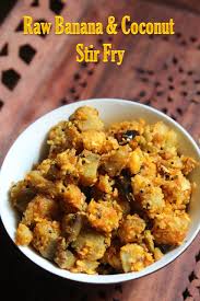 Raw Banana Coconut Stir Fry Recipe Vazhakkai Thoran Recipe Yummy Tummy Green Plantain Recipes Plantain Recipes Beetroot Indian Recipe