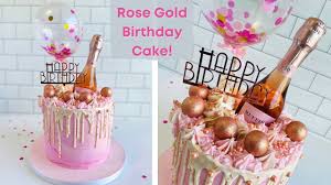 Here we have crafted best birthday cake ideas for girls. Rose Gold Drip Cake I Pink Champagne Cake I Rose Gold Birthday Cake Ideas Youtube