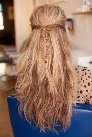 Messy Fishtail Braid Half Up Half Down Hairstyles Long Hair Popular Haircuts Hair Styles Long Hair Styles Pretty Hairstyles