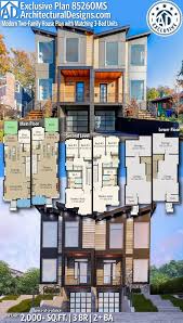 Use the link to view our townhome floor plans & blueprint designs. 3 Story 3 Unit Apartment Building Plans