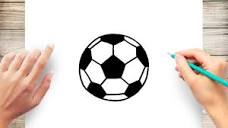 How To Draw Soccer Ball Step by Step - YouTube