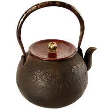19th Century Japanese Iron Kettle Tea Pots Kettle Cast Iron Tea Pot