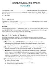 Looking companies by tag contracts in south africa? Caregiver Contract Agreement Free Templates Examples Word Pdf