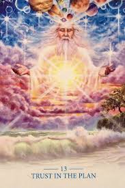 Daily Angel Oracle Card Trust In The Plan From The Lightworkers Oracle By Alana Fairchild Artwork By Mario Dugua Angel Oracle Cards Angel Cards Angel Tarot