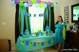 They are blue with purple dots. Let S See Some Baby Shower Pics Babycenter