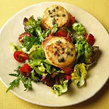 Gratinierter Ziegenkase Mit Jungem Blattsalat Rezept Gratinierter Ziegenkase Blattsalat Rezepte Ziegenkase