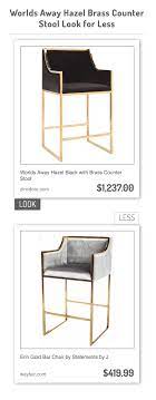 Maybe you would like to learn more about one of these? Worlds Away Hazel Black With Brass Counter Stool Vs Erin Gold Bar Chair By Statements By J Counter Stools Chic Desk Chair Bar Chairs