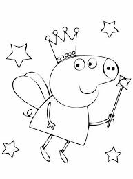 Peppapig in bicicletta da colorare. Peppa Pig 7 Disegni Per Bambini Da Colorare