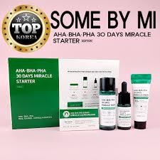 Krim wajah dari some by mi ini dipercaya sangat ampuh dalam menenangkan kulit yang berjerawat dan terkena iritasi, karena di dalam terdapat kandungan ekstrak tea tree, centella asiatica, dan madecassoside. Some By Mi 4 Pcs Miracle Starter Kit Bonus Shipping From Korea Shopee Malaysia