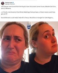 If a three-team trade between the Royals, Nationals, and Red Sox could get  Duran and Abrams in the Royals' lineup, I think you'd take that even if it  means you give up