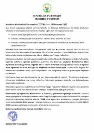 Abanduye umugera wa #Corona mu #Rwanda bageze ku 60. Bane muri batandatu  bashasha batoyeko ubwandu baje bava i #Dubai , umwe muri #Amerika uyundi  umwe yahuye n'uwanduye mu #Rwanda
