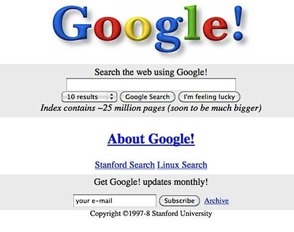 Here's What Google Looked Like the First Day It Launched in 1998 - Business  Insider