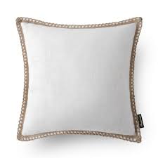 Check out our decorative throw pillows selection for the very best in unique or custom, handmade pieces from our decorative pillows shops. Phantoscope Linen Trimmed Farmhouse Series Decorative Throw Pillow 18 X 18 Off White 1 Pack Walmart Com Walmart Com