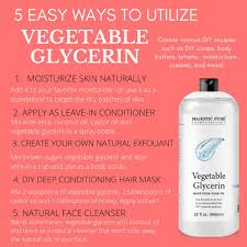· 4 tbs of water (or any other option). Majestic Pure Vegetable Glycerin Perfect Soap Base Diy Home Remedies Moisturize Nourishe Vegetable Glycerin Uses Vegetable Glycerin Vegetable Glycerin Uses Diy