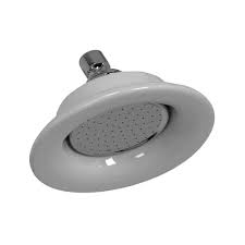 Barclay Products 1 Spray 6 3 In Single Wall Mount Fixed Shower Head In Polished Chrome Fixed Shower Head Polished Chrome Shower Accessories