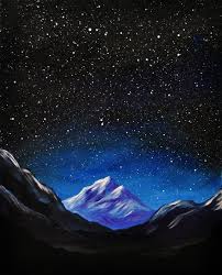 Space Mountain Original Acrylic Landscape Painting By Mikesmithart 80 00 Landscape Paintings Acrylic Landscape Paintings Landscape Art
