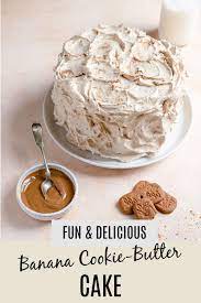 Banana Cookie Butter Cake An Impressive And Uniqe Dessert Recipe Desserts Easy Baking Recipes Banana Cookies