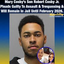 MaryCosby's son, #RobertCosbyJr., has pleaded guilty to multiple charges,  including assault & violating a protective order, one day after his wife,  Alexiana Arian Smokoff, filed for divorce. Robert Jr. entered his pleas