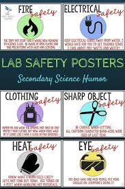 Grab Your Students Attention With These Free Snarky Lab Safety Posters Meant For Secondary Science Classrooms W Lab Safety Poster Secondary Science Lab Safety