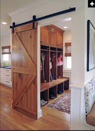 Because the barn door slides neatly out of the way, we could do all sorts of fun stuff with the area, without worrying about the door getting in the way. Monday Makeover Installing A Barn Door And Suzannes New Doors