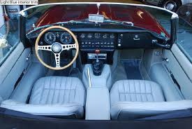 E Type Jaguar Series 1 5 Light Blue Interior Trim Jaguar E Type Jaguar Blue Interior