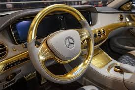 Salon De Geneve Une Voiture En Or Mercedes Interior Benz S500 Luxury Cars