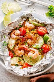 Go ahead and open up the packet quickly and remove it right before it is done, so you don't end up with soggy vegetables. Grilled Shrimp Foil Packs With Summer Veggies Easy Dinner Recipe