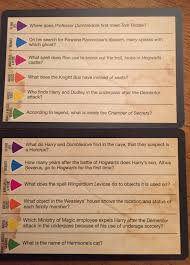 Harry potter trivia from hey, let's make stuff: Harry Potter Trivial Pursuit Quiz Question Game Toys Games Board Traditional Games