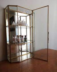 Vintage butler curved glass curio display wood case two shelf tabletop cabinet. Vintage Curio Cabinet Brass Display Case Miniature Display Perfect To Display Small Potions Crystals Or Baubles Display Case Vintage Curio Cabinet Glass Display Case