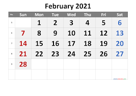 Subscribe to my free weekly newsletter — you'll be the first to know when i add new printable documents and templates to the freeprintable.net network of sites. Printable February 2021 Calendar