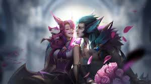 Star Guardian Xayah And Rakan Love Wallpapers League Of Legends Wallpapers Hd Wallpapers Games Wallp Xayah And Rakan League Of Legends Lol League Of Legends