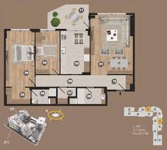 Sierra yaşamkent, 40 adet 2+1 daire ve 6 adet 2+1 dubleks daire seçeneği sunuyor. Daire Planlari Atrium Terrace Ulasilabilir Luks