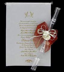 Invitation Scroll Tube With Bow Invitations Wedding Cards Wedding Invitations