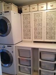 The Perfect Laundry For Small Spaces Stacked Washer Dryer Counter For Folding Top And Bottom Storage From Ikea Laundry Closet Ikea Laundry