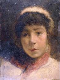Girl in A White Cap Painting by Charles Gogin