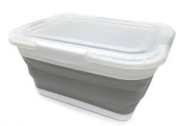 Get free shipping on qualified plastic storage bins or buy online pick up in store today in the storage & organization department. Sammart Collapsible Plastic Laundry Basket With Lid Foldable Pop Up Storage Container Organizer Portable Washing Tub Space Saving Hamper Grey Buy Online In Bahamas At Bahamas Desertcart Com Productid 72964729