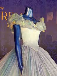 Lily james (lady rose of downton abbey) stars as the ultimate little girl's fantasy figure, while an elaborately skirted cate blanchett channels joan crawford as cinderella's evil stepmother. Cinderella Ball Gown Worn By Lily James In Disney S Live Action Movie Original Film Costumes And P Cinderella Ballgown Wedding Dresses Cinderella Ball Gowns